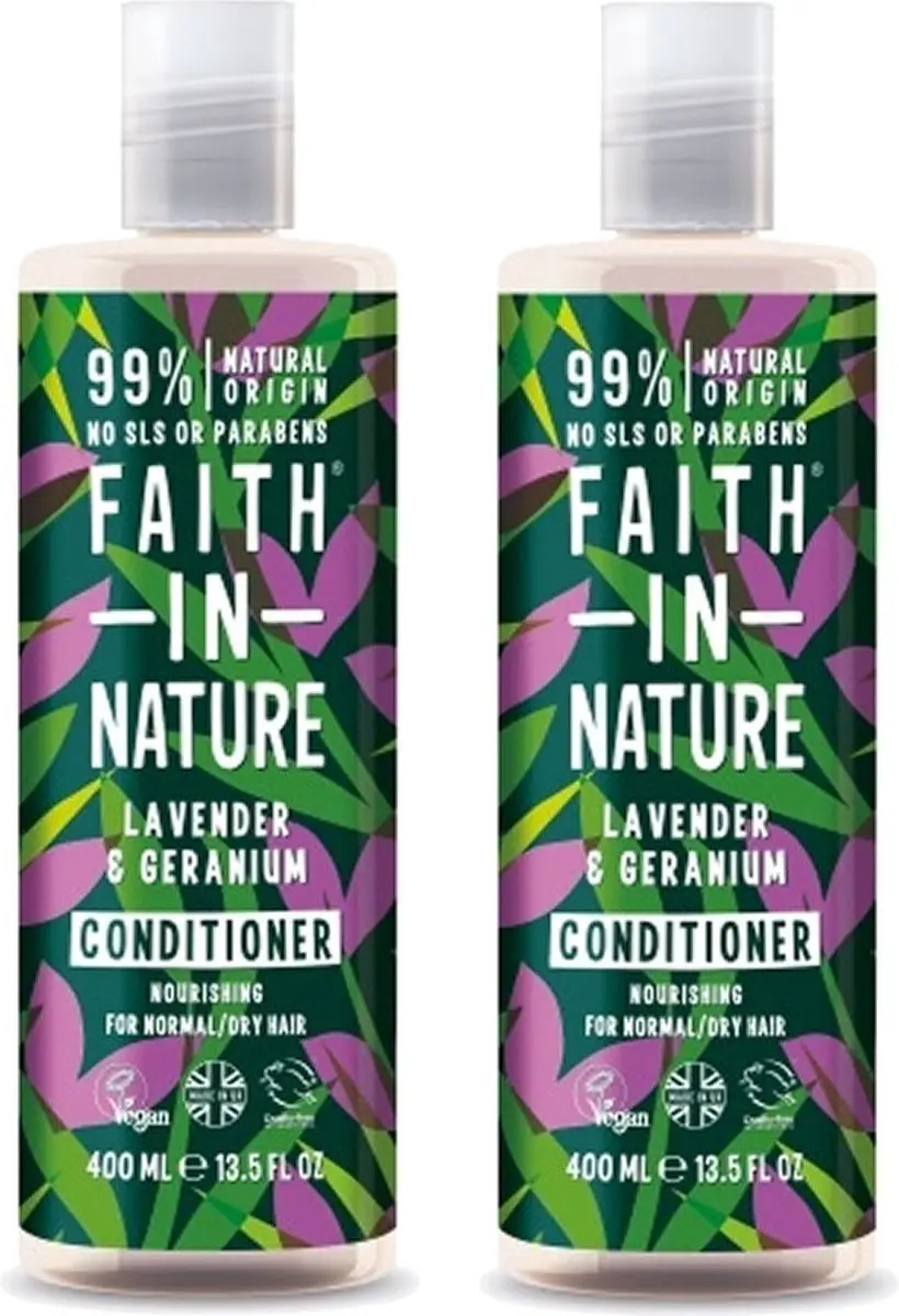 Faith In Nature Conditioner Lavendel & Geranium 2x400ml