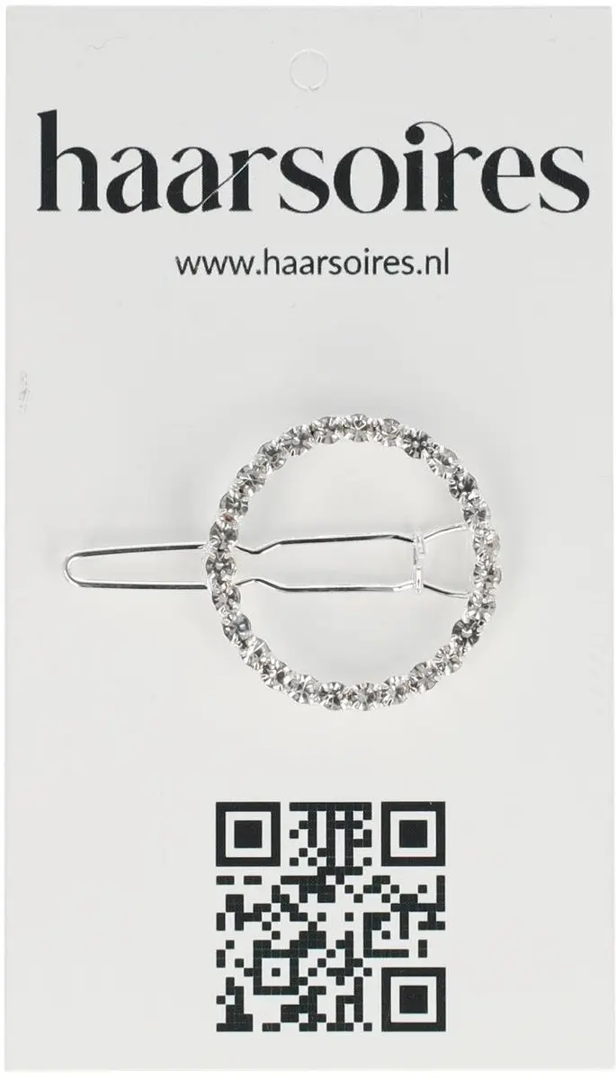 Haarsoires Haarspeld 2cm - Zilver Strass