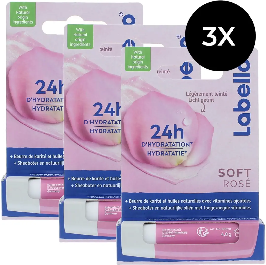 Labello 24H Hydration Soft Roze Lippenbalsem
