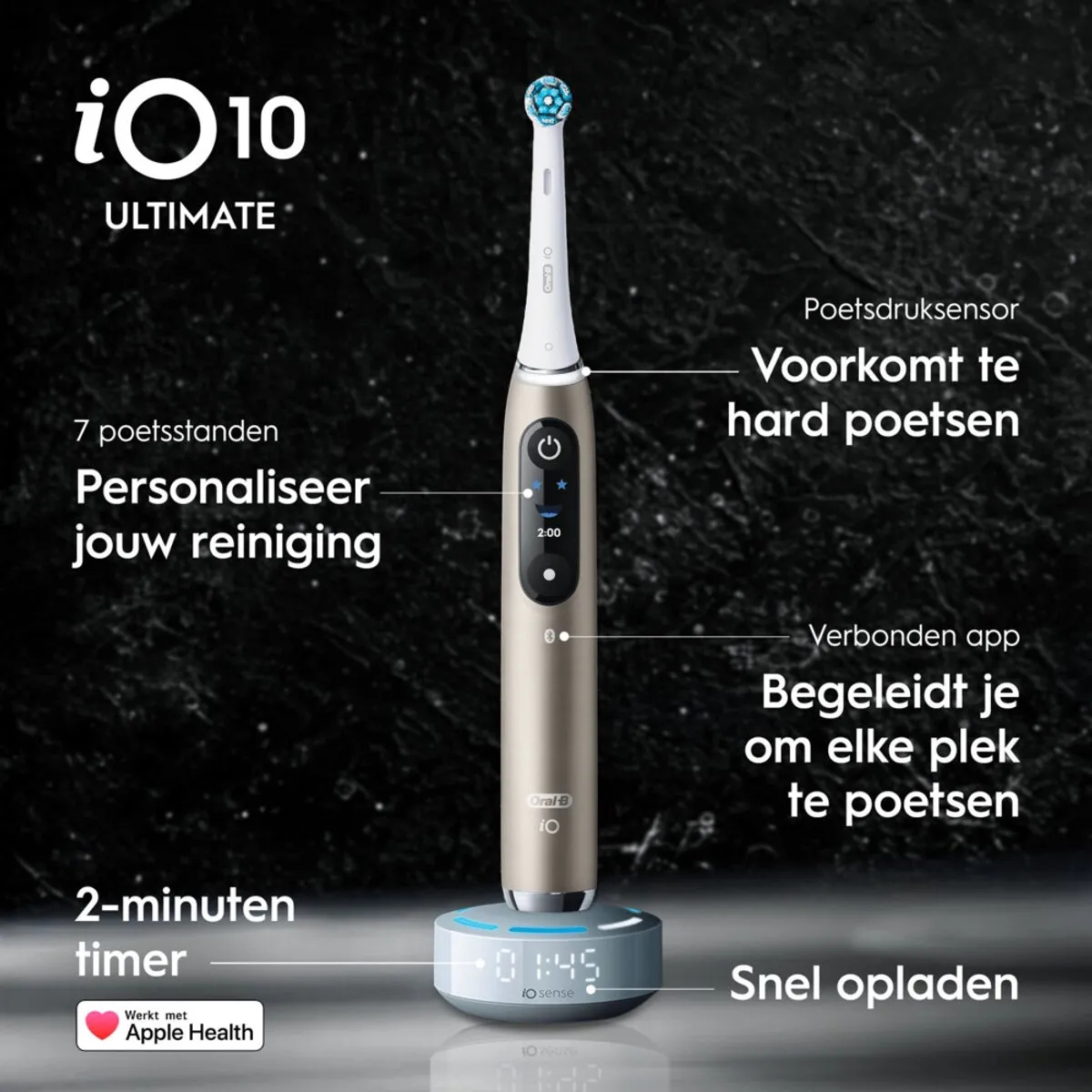 Oral-B iO 10 Elektrische Tandenborstel - Goud