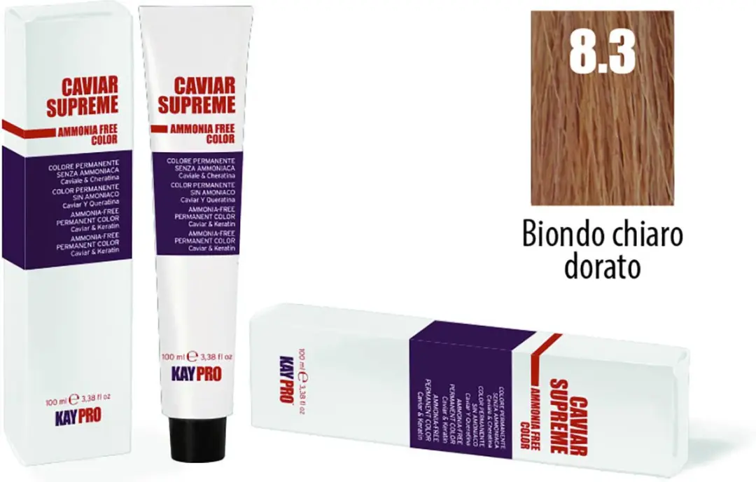 KayPro Caviar Supreme 8.3 Permanent Haarkleuring 100ml - Licht Blond