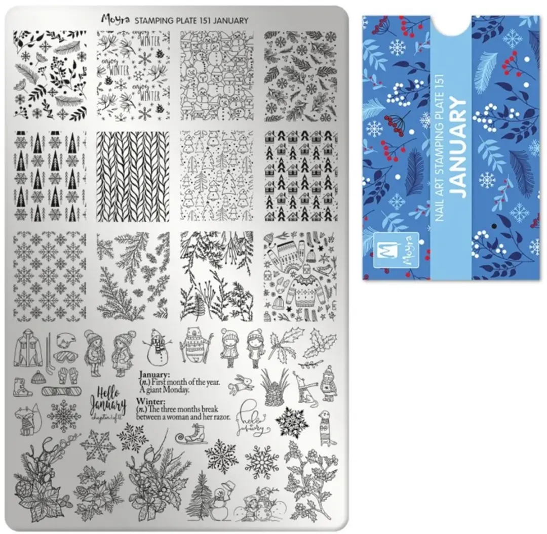 Moyra Stamping Plate 151 JANUARY