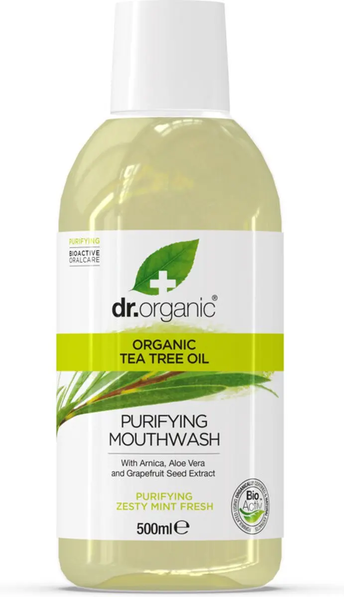 Dr Organic Tea Tree Mondwater 500ml