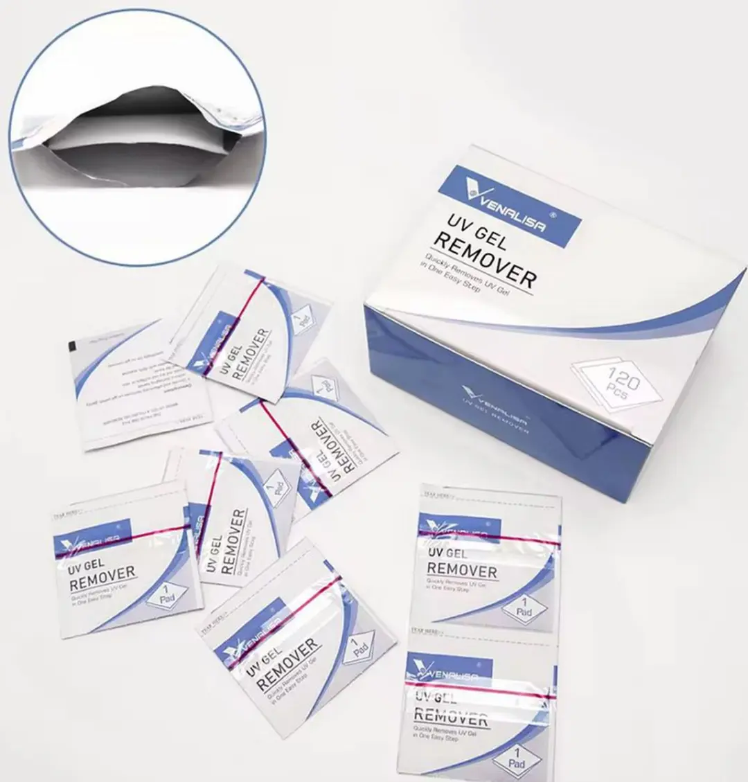 Venalisa Gelnagel Remover Doekjes 120 Stuks