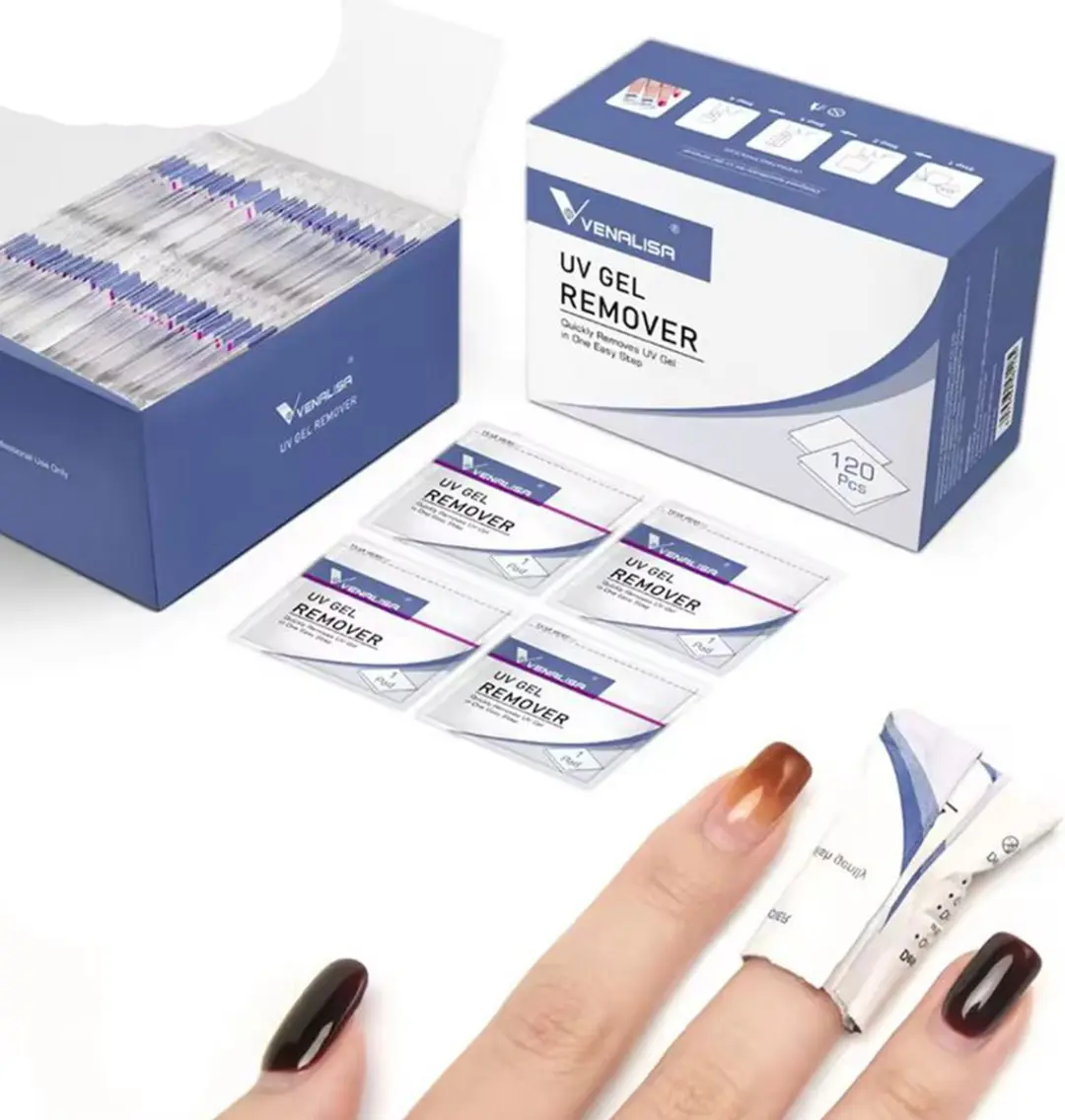 Venalisa Gelnagel Remover Doekjes 120 Stuks