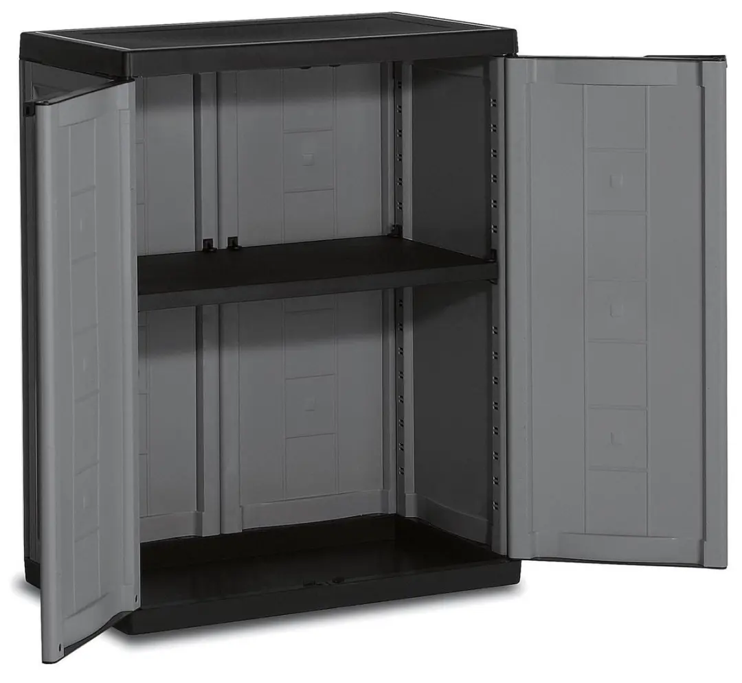 KIS Jolly Opbergkast - 68x85x39cm - Grijs/Zwart