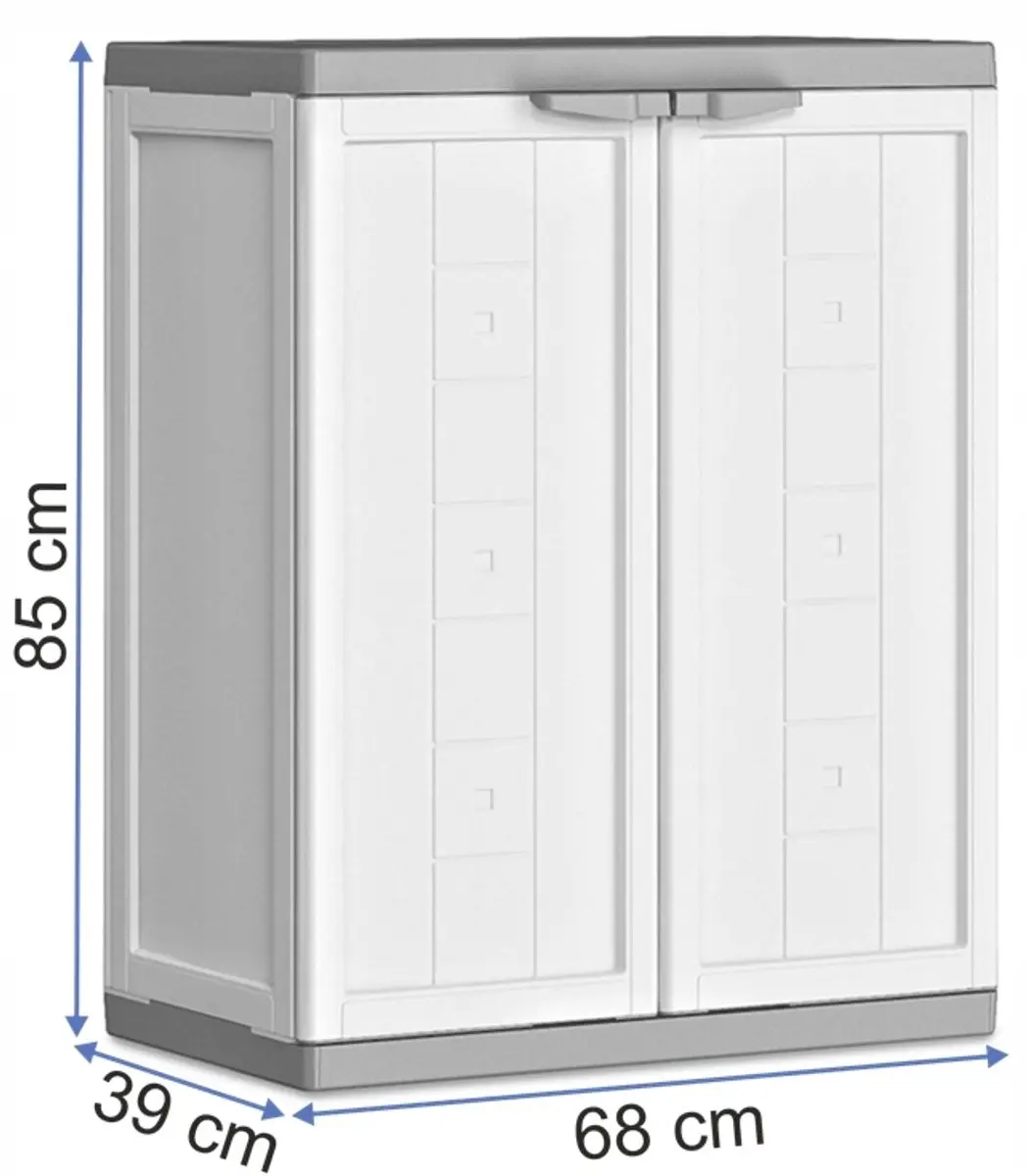 KIS Jolly Opbergkast - 68x85x39cm - Grijs/Zwart - afbeelding 6 van 6