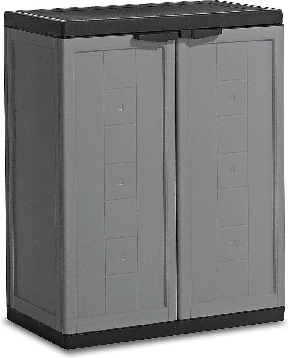 KIS Jolly Opbergkast - 68x85x39cm - Grijs/Zwart