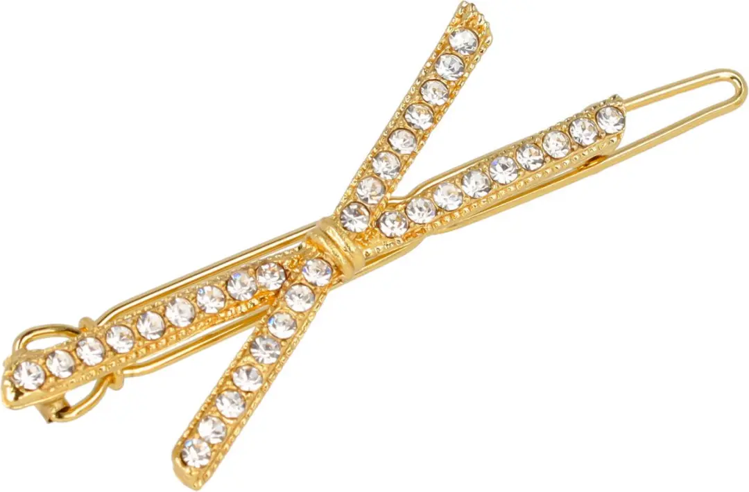 Haarsoires Haarspeld 4,5cm - Goud met strass