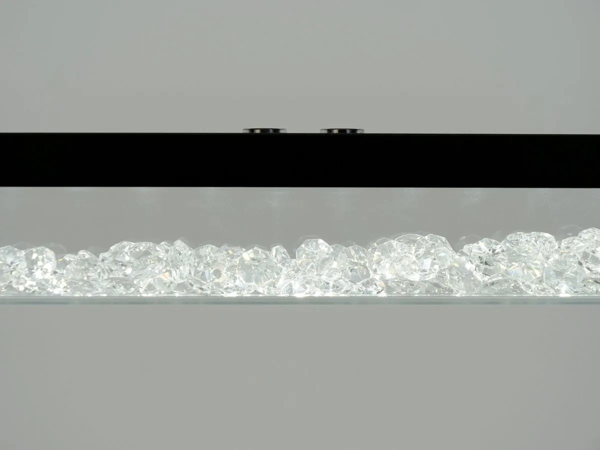 Eglo Cardito 1 Hanglamp LED 100cm - Zwart - Kristal