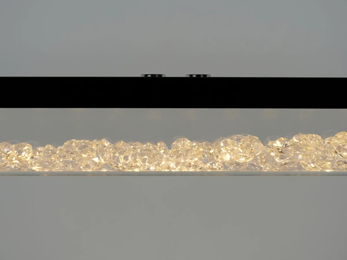Eglo Cardito 1 Hanglamp LED 100cm - Zwart - Kristal - afbeelding 6 van 6
