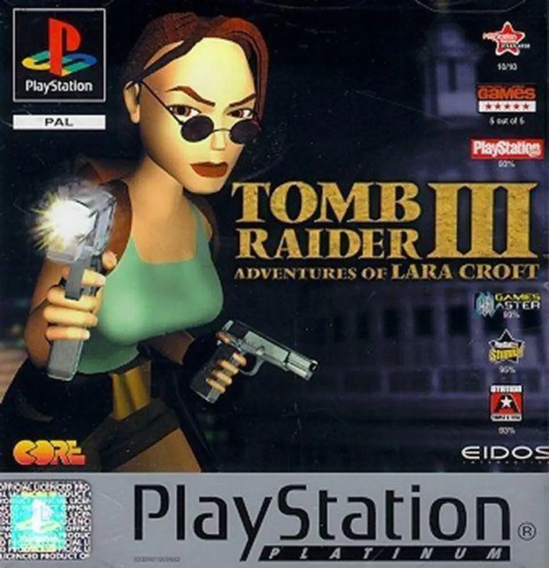 Sony Tomb Raider III Platinum PS1 Game
