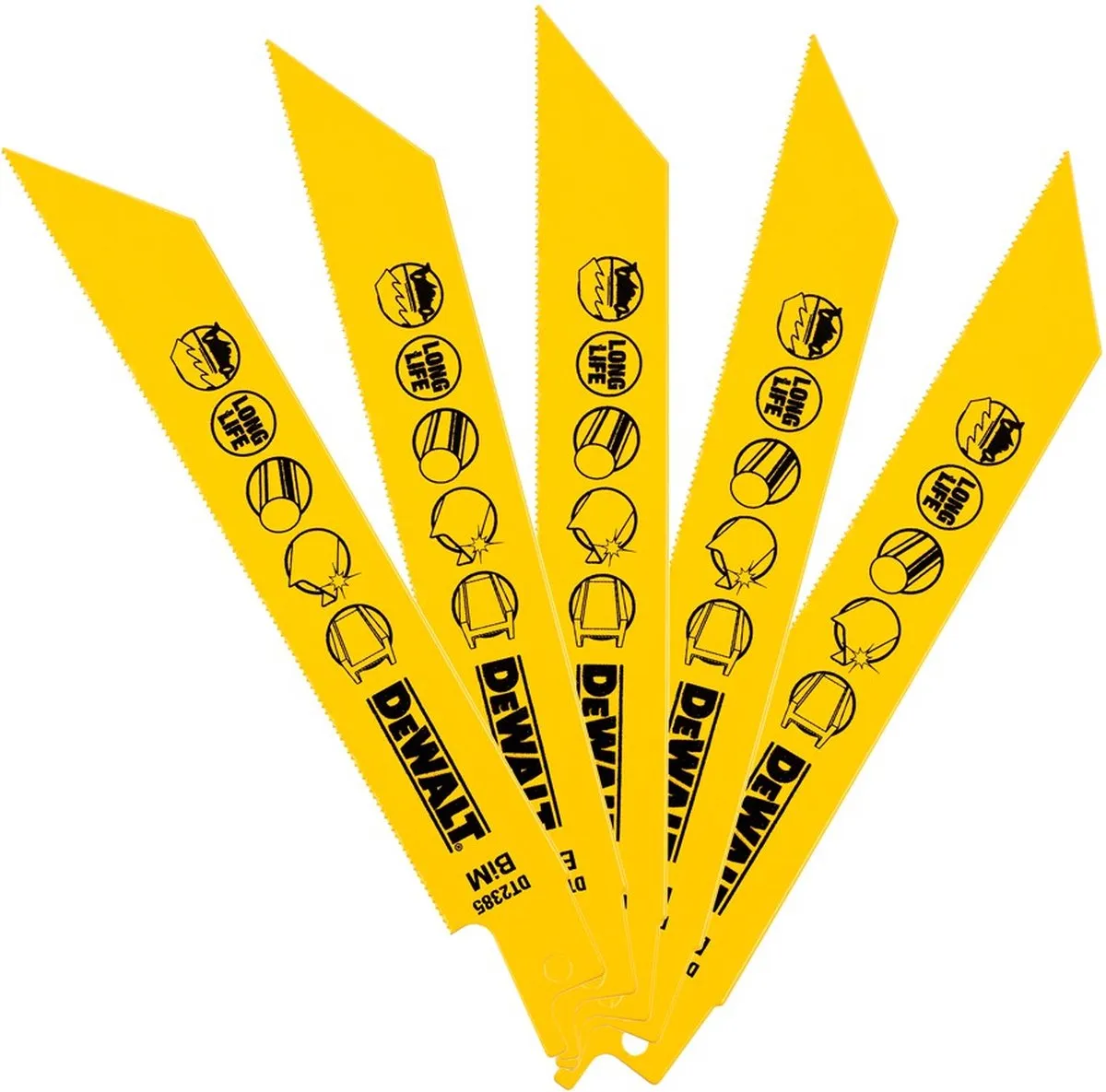 DeWalt DT2385 Reciprozaagbladen Metaal - 5 Stuks