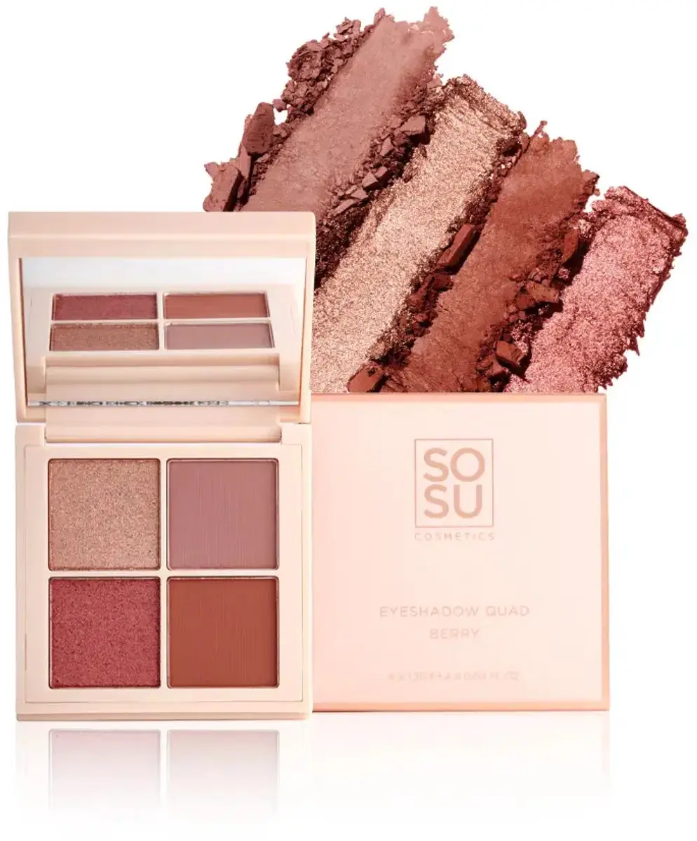 Sosu Eyeshadow Quad Berry - 4 Kleuren 4.8g