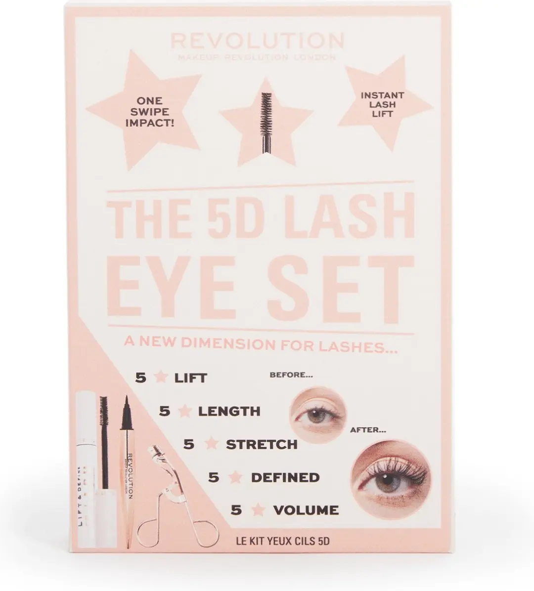Makeup Revolution 5D Lash Gift Set - 3 Stuks