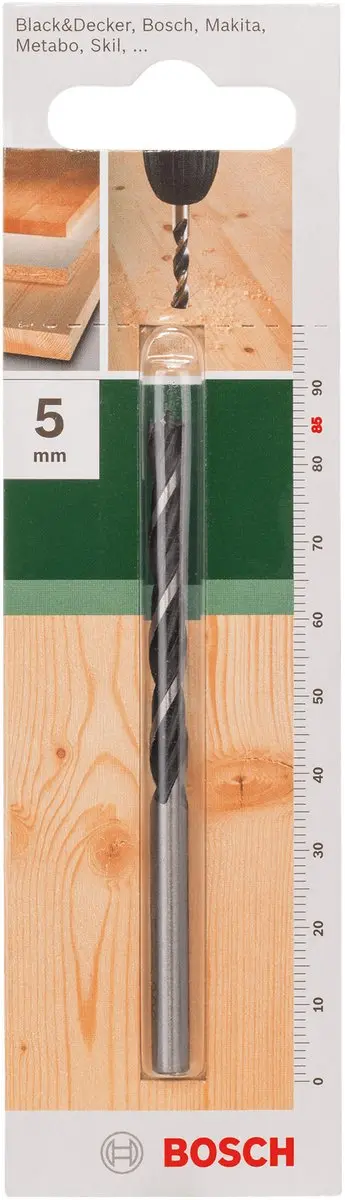 Bosch Houtspiraalboren 5mm x 50mm - 1 Stuk - MPN 2609255202
