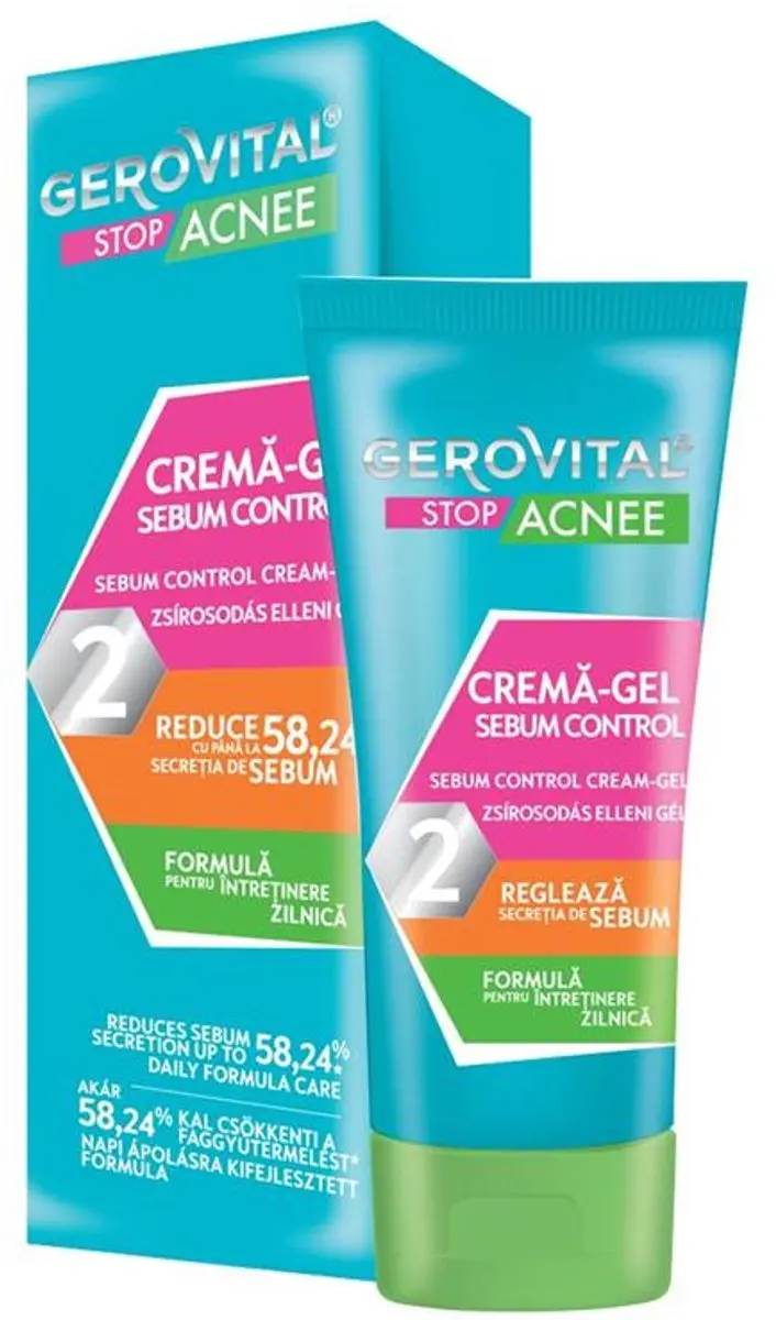Gerovital Stop Acne Talg Controle Crèmegel 50ml