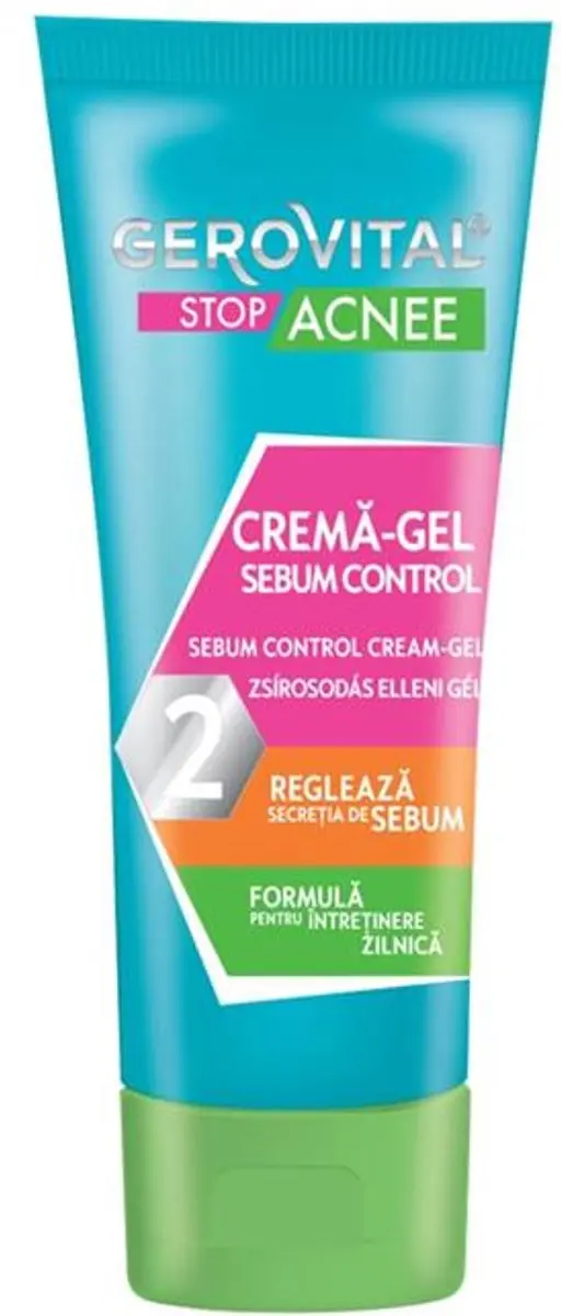 Gerovital Stop Acne Talg Controle Crèmegel 50ml - afbeelding 5 van 6
