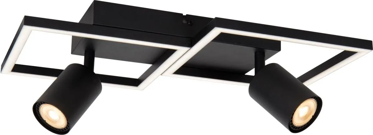 Lucide Ariane Plafonnière LED 2xGU10 - 40cm - Zwart