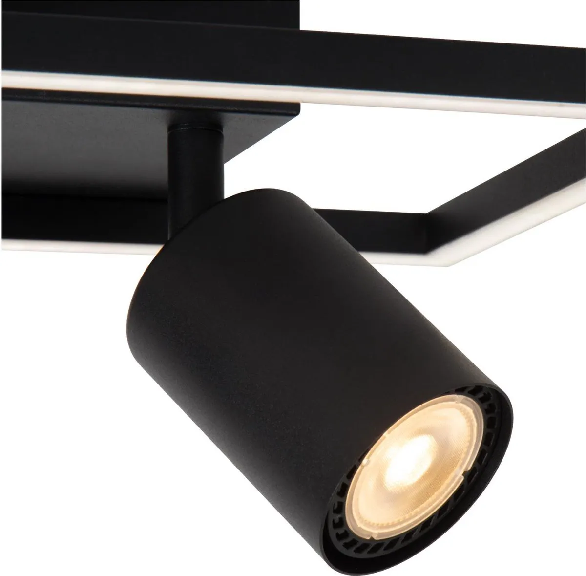 Lucide Ariane Plafonnière LED 2xGU10 - 40cm - Zwart