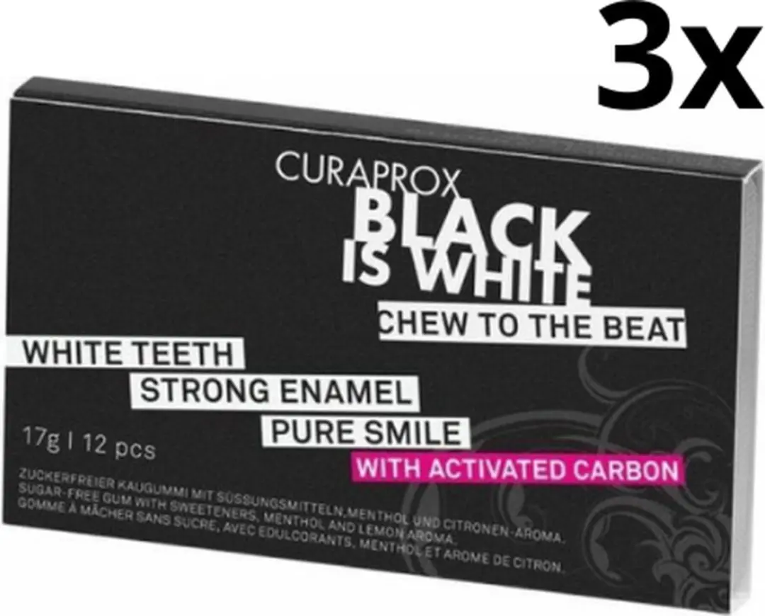 Curaprox Black is White Kauwgom