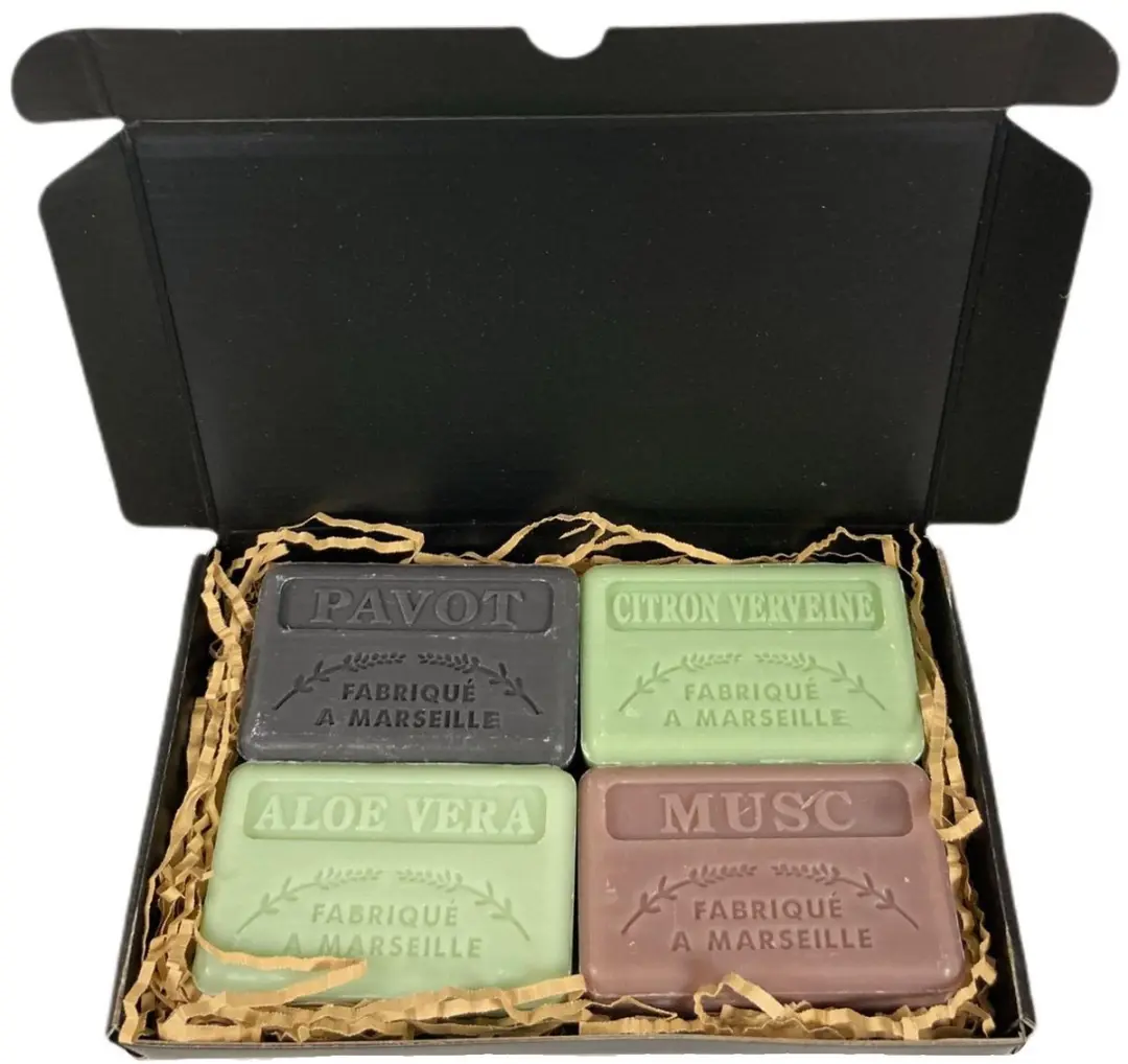 Savon de Marseille Citroen Verbena/Musc/Opium/Aloë Vera Zeep - 4x125g