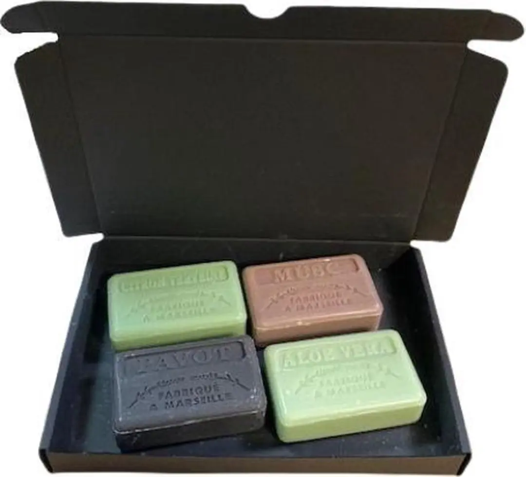 Savon de Marseille Citroen Verbena/Musc/Opium/Aloë Vera Zeep - 4x125g