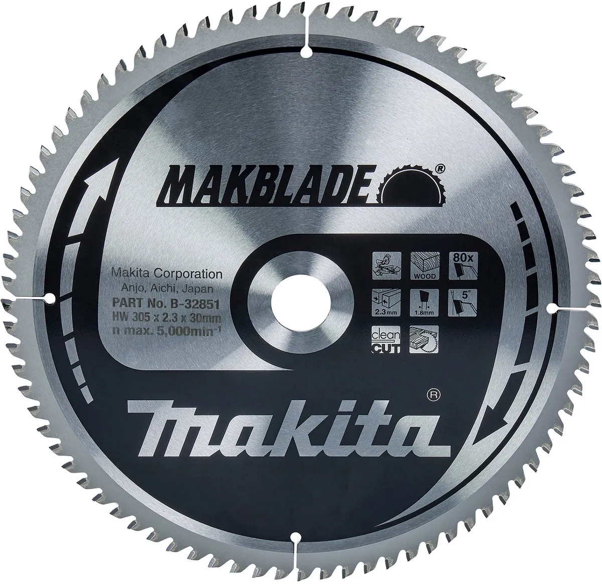Makita Zaagblad Hout B-32851