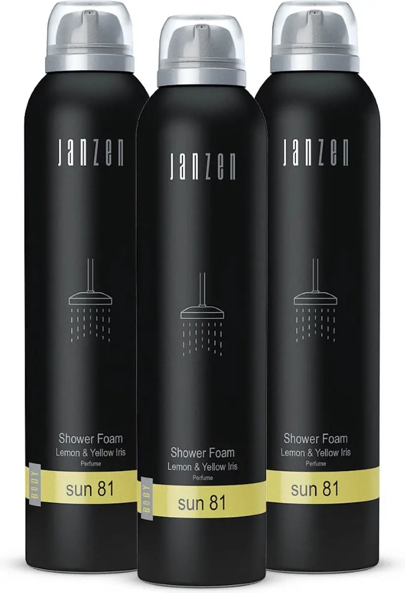 Janzen Shower Foam Sun 81 - 200ml - 3 Stuks