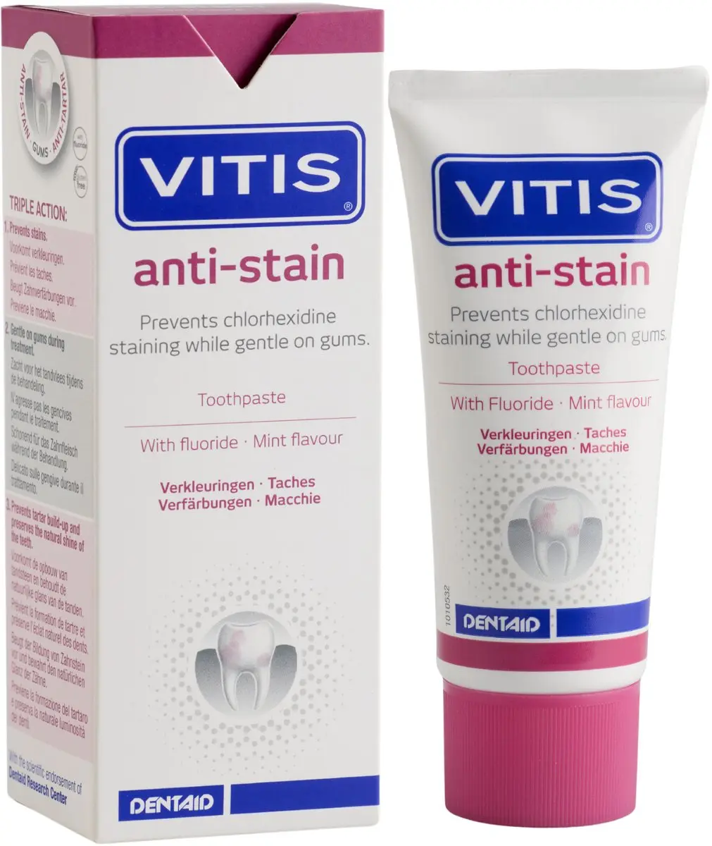 Vitis Anti-Stain Tandpasta 50ml - afbeelding 6 van 6