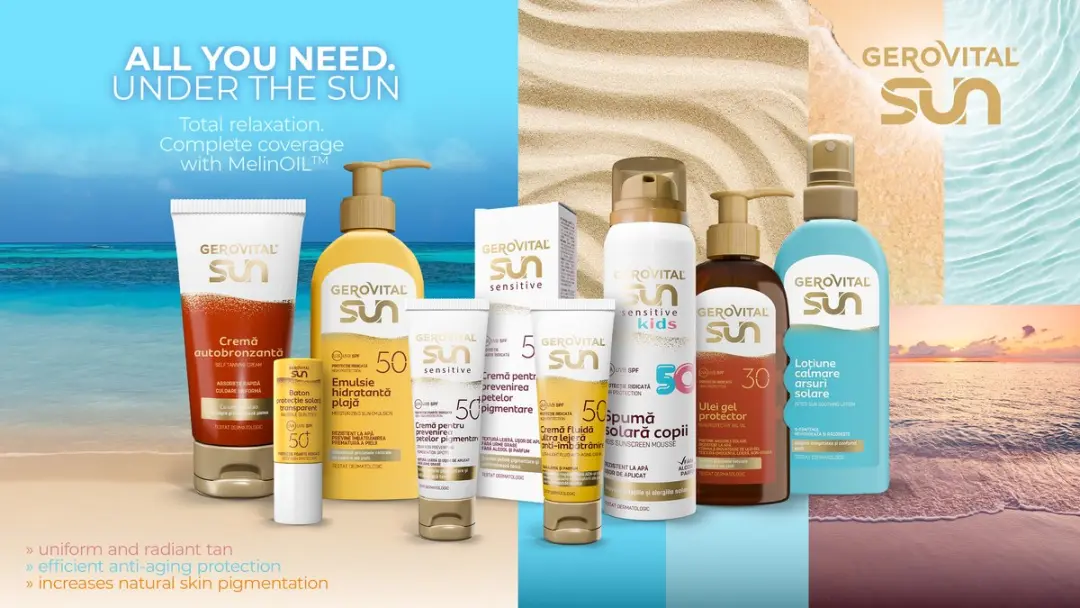 Gerovital SUN Zonnebrandcrème SPF 50 Anti-Aging 50ml
