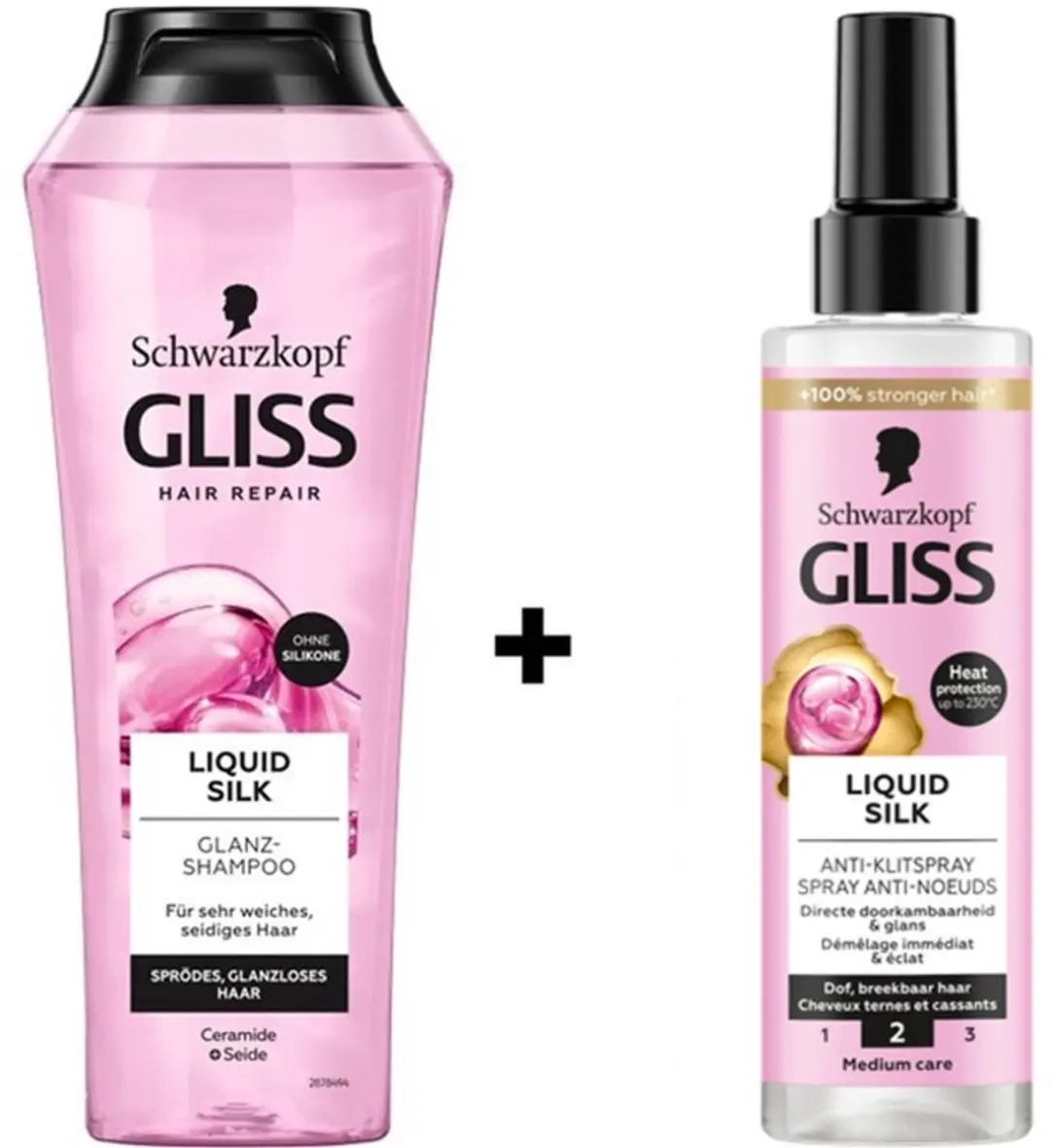 Gliss Kur Liquid Silk Shampoo & Anti-klit Spray