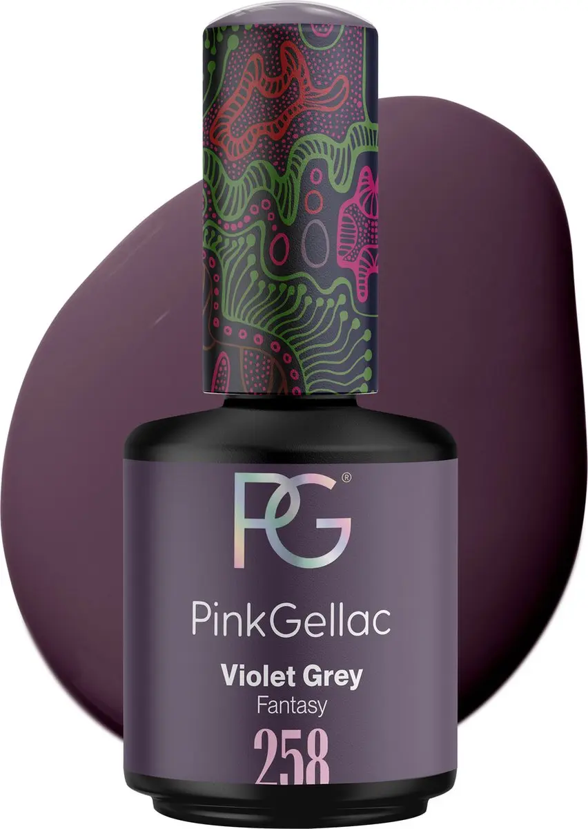 Pink Gellac 258 Violet Grey Gellak 15ml