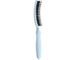 Olivia Garden FingerBrush Boar & Nylon - Pastel Blue