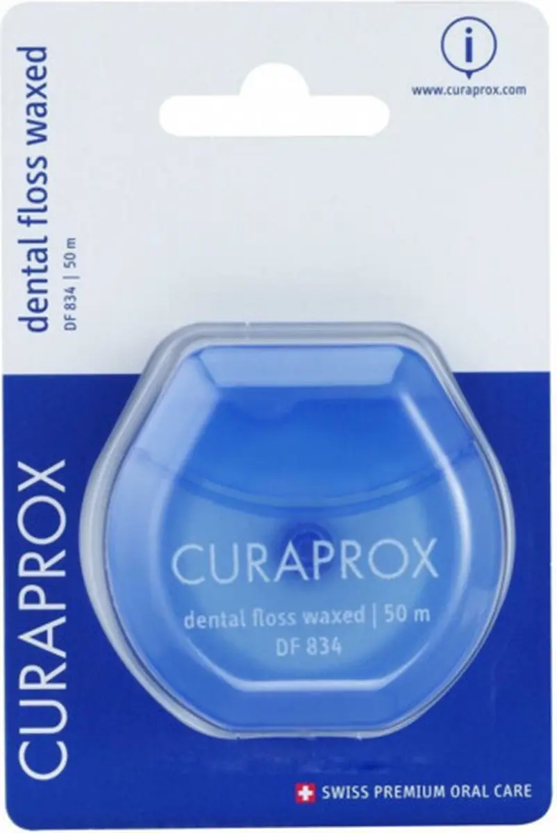 Curaprox DF 834 Dental Floss Waxed Mint 50m