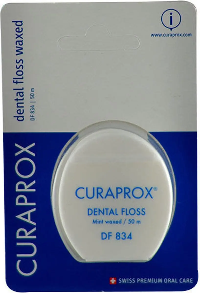 Curaprox DF 834 Dental Floss Waxed Mint 50m