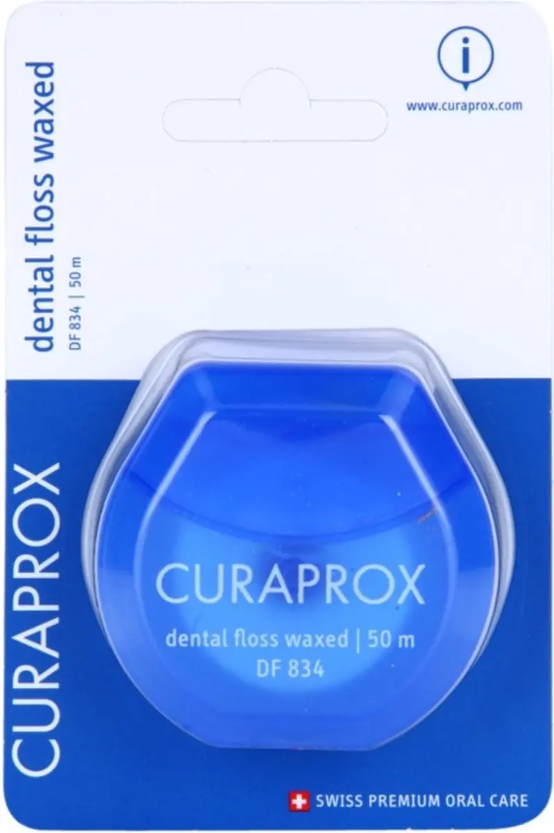 Curaprox DF 834 Dental Floss Waxed Mint 50m