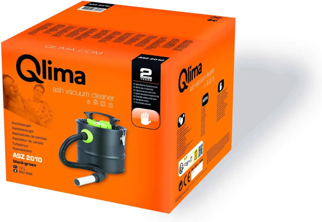 Qlima ASZ 2010 Stofzuiger - 800W - 12L Reservoir
