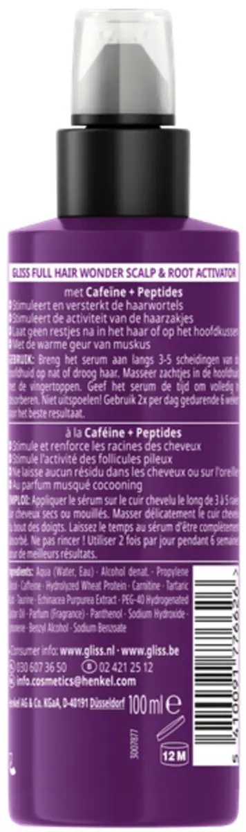 Gliss Hoofdhuid Serum Full Hair Wonder - 6x100ml