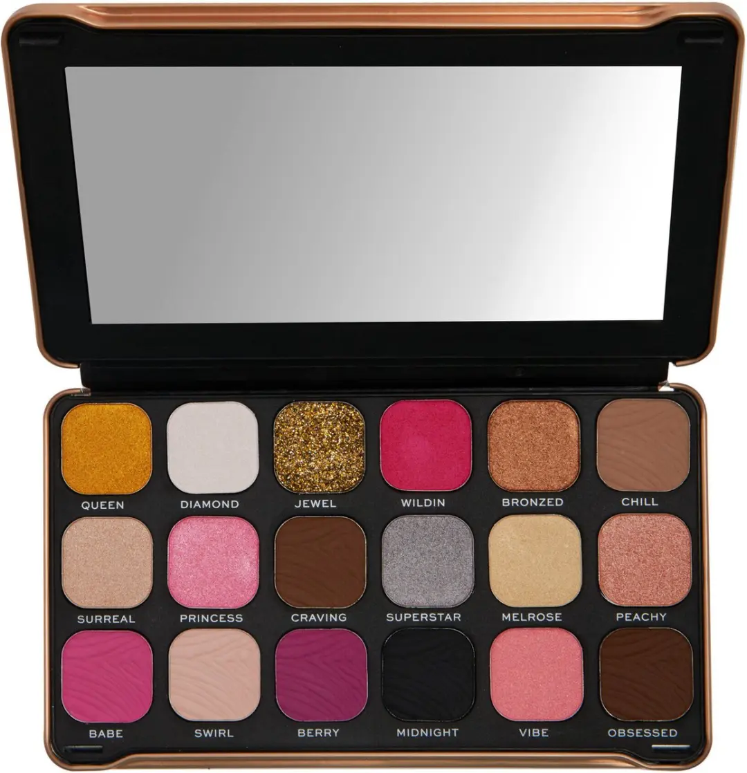 Makeup Revolution Forever Flawless Bare Pink Oogschaduw Palette - 18 Kleuren