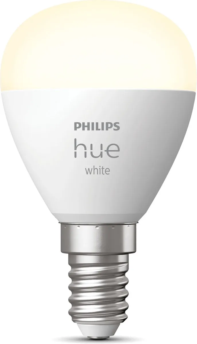 Philips Hue Luster E14 Slimme Lichtbron 5,7W - Mat - Bluetooth