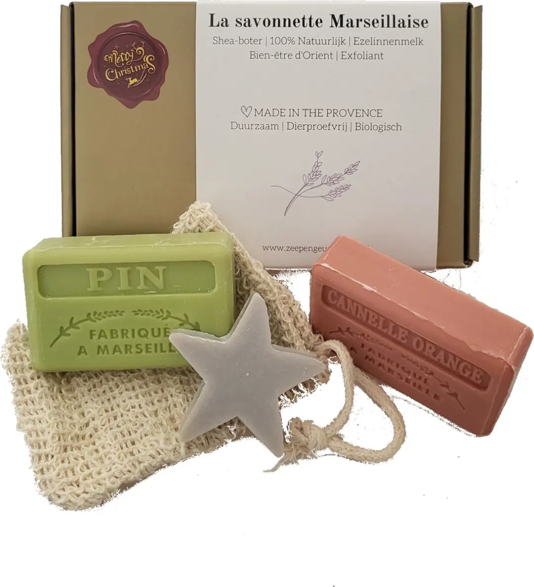 Savon de Marseille Kerstset Den Kaneel-Sinaasappel