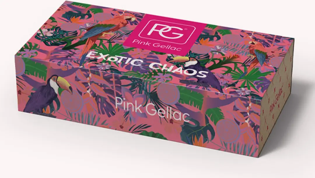 Pink Gellac Exotic Chaos Set - 5x15ml Gellak - Rode Kleuren