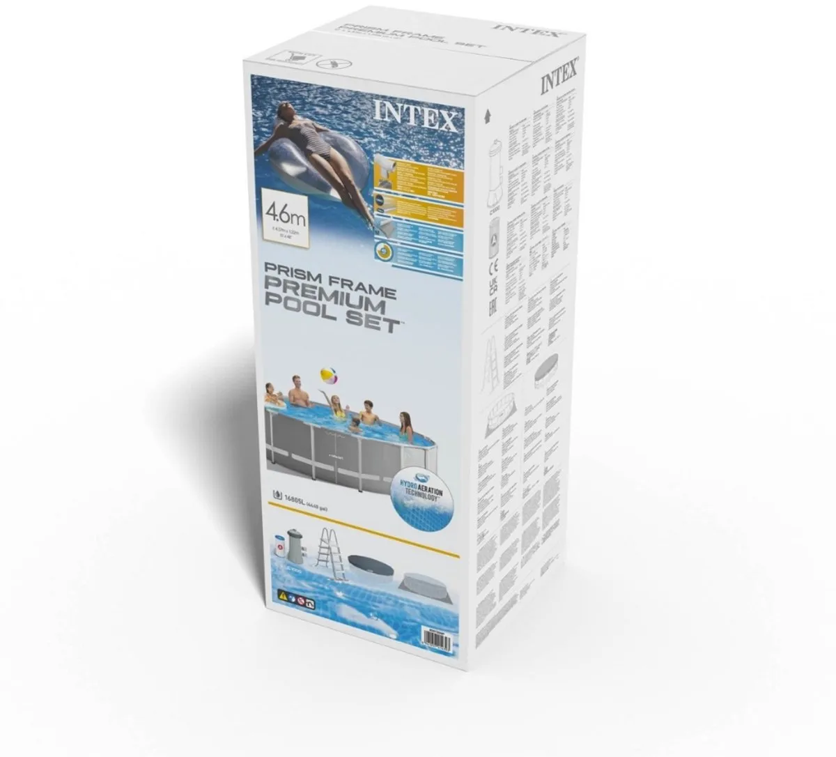 Intex Prism Frame 26726GN Opzetzwembad - Ø457cm x 122cm - Lichtgrijs