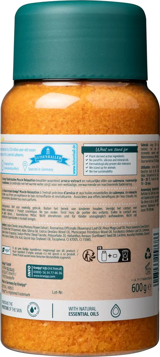 Kneipp Muscle Relaxation Badkristallen 600g - Arnica