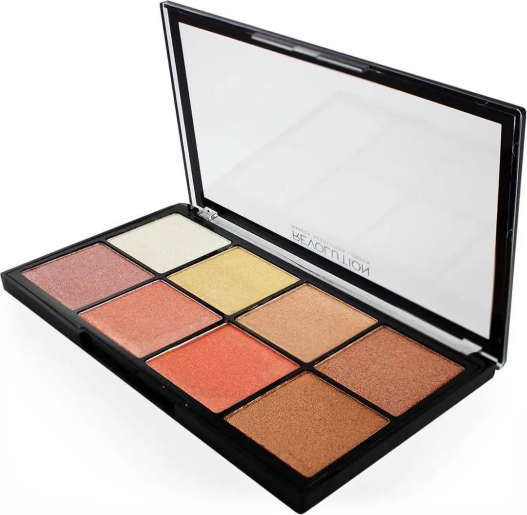 Makeup Revolution Pro Glow 2 Highlighter Palette - 8 Stuks