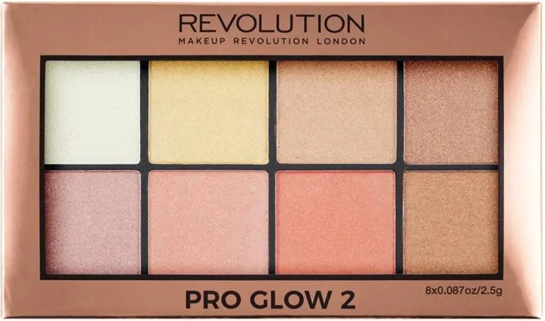 Makeup Revolution Pro Glow 2 Highlighter Palette