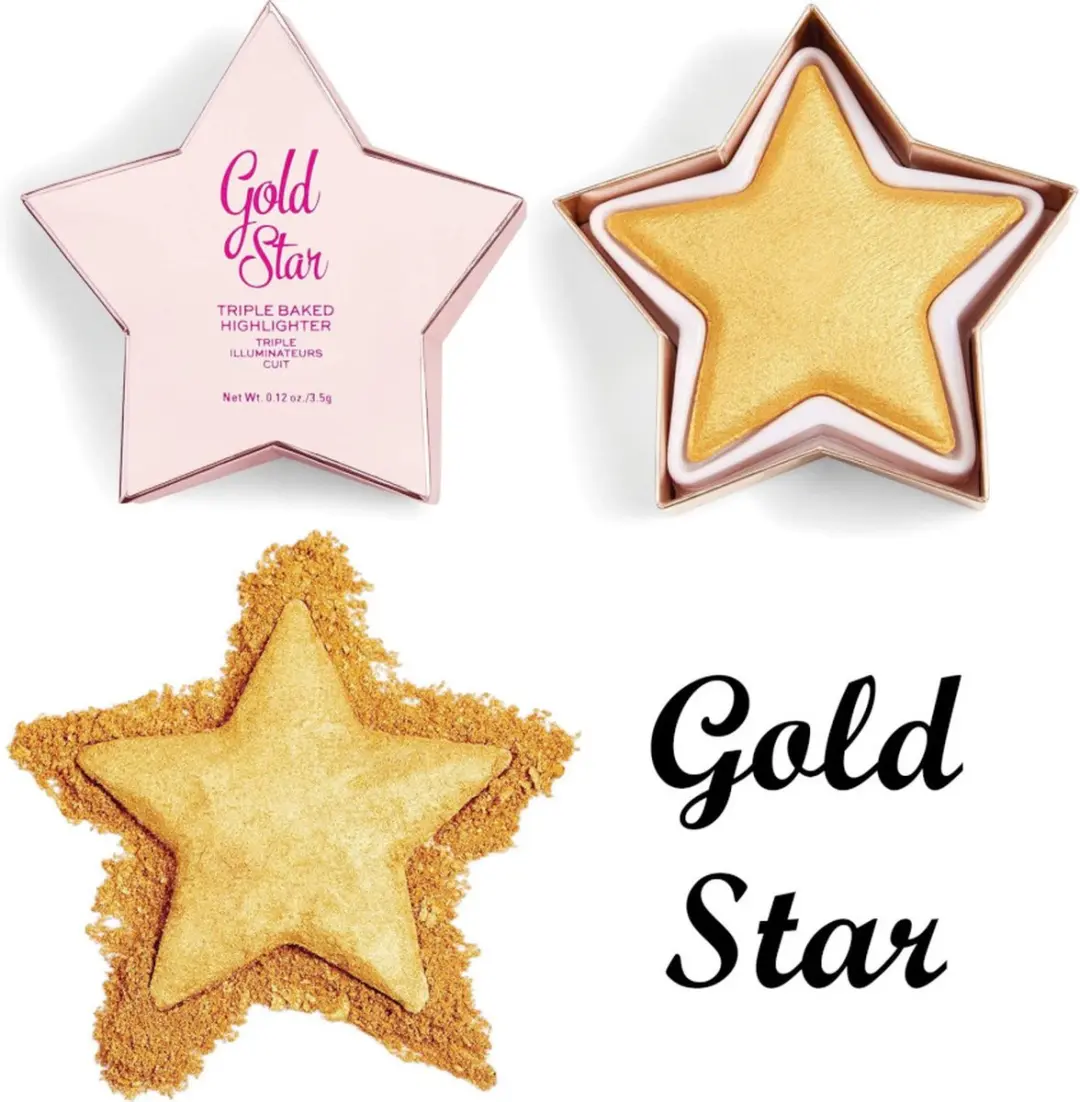 Makeup Revolution Star Of The Show Highlighter Gold Star