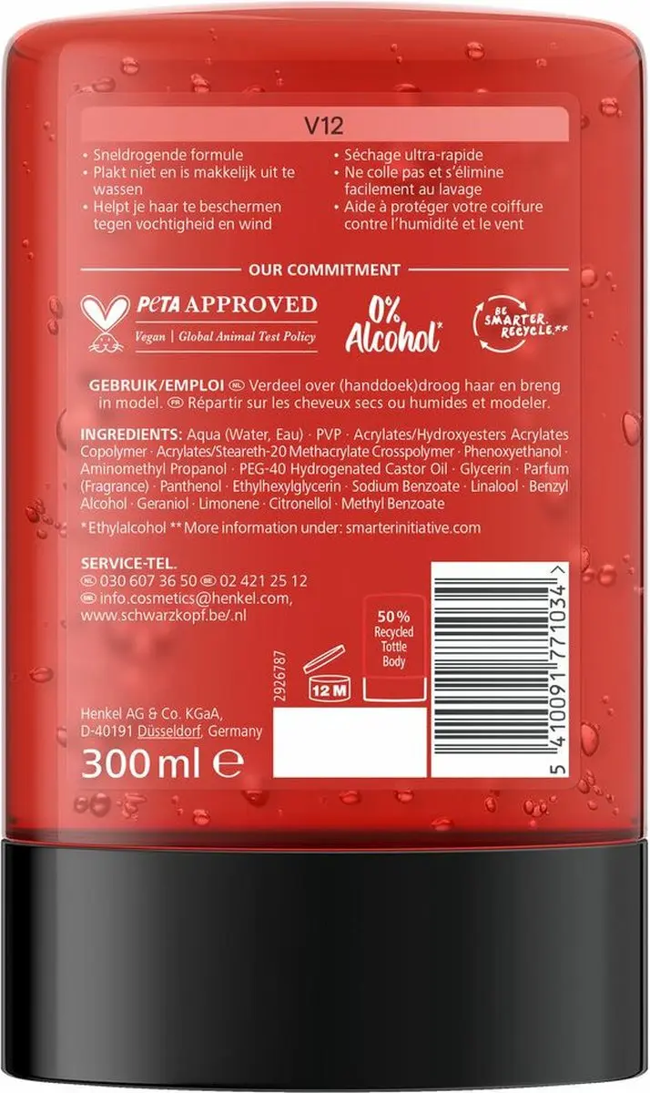 Taft V12 Power Gel 300ml
