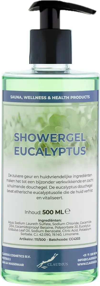 Splashbox Cosmetics Douchegel Eucalyptus 500ml